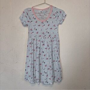 Bestaroos floral bamboo dress - Blue and Pink